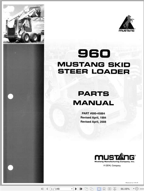 mustang 960 skid steer parts|mustang skid steer parts catalog.